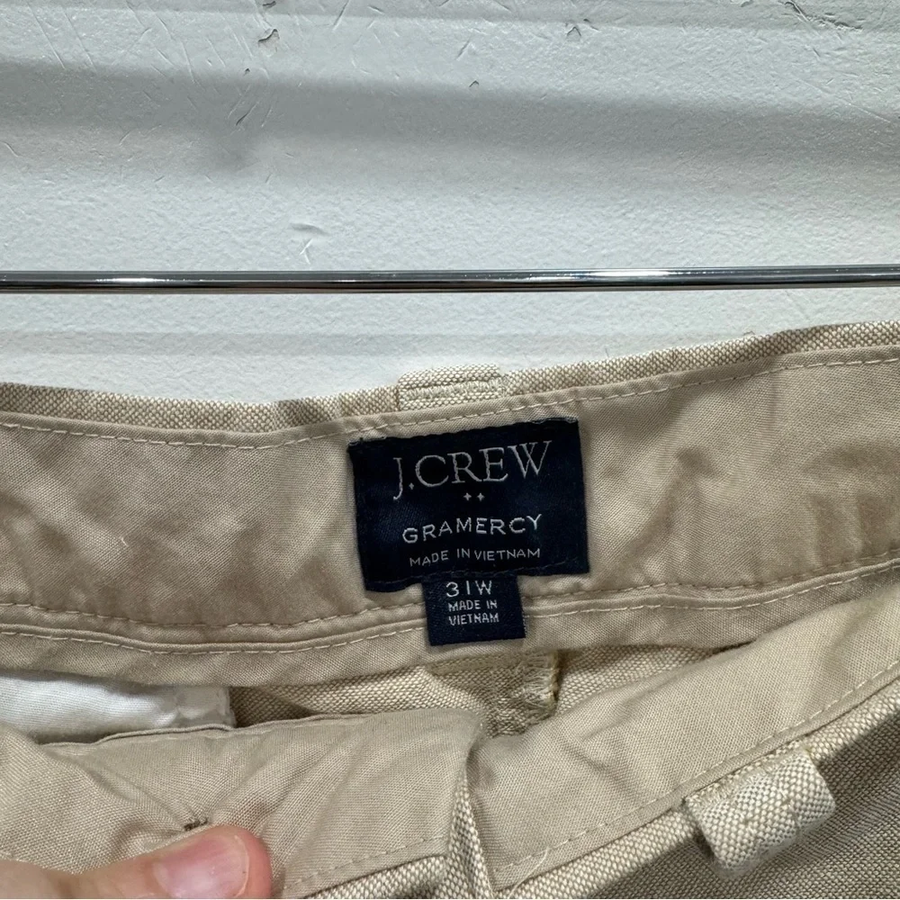 J. Crew Factory Gramercy Tan Cotton Shorts Size 31W